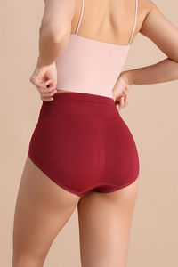 Zivame High Rise Full Coverage Tummy Tucker Hipster Panty - Tibetan Red — thumbnail 1